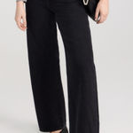 Levi's RARE Big E  Black Textured Floral Print Ribcage Straight Jeans New! 29 Photo 0