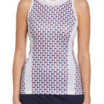 Grand Slam Women's Geo Printed Tennis Golf Pickleball Tank Top Mesh Piecing XXL Red Photo 0