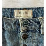 We The Free Free People Distressed Button Fly Denim A-Line Skirt Size 27 | 4 Photo 4