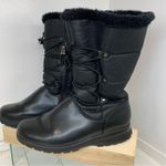 Khombu  Bungee Women's Insulated Waterproof Black Leather Boots Size 9 Photo 1