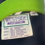 Vintage 90s zebra black white bomber track windbreaker jacket MEDIUM Photo 3