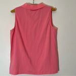 J.Crew  Pink Collared 4 Button Sleeveless Golf Style Tank Top Size Small Photo 3