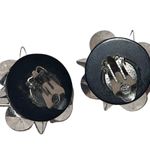 Vintage 1940s Colorful Starburst Clip On Ballroom Earrings Blue Photo 4