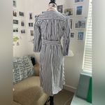 Madewell Shimmer Strip Cutout Midi Dress Photo 8