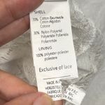 Cupshe  White Lace Dress PomPom Tie V Neck Sleeveless‎ Summer Beach Size L Photo 8