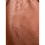 prAna  XL Hidden Button  Women’s Long Sleeve Shirt Orange Brown Tencel Photo 8