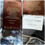 Kut From The Kloth NWT  Gerri Fray Jean Short 3 Inch Inseam Size 14 Acid Wash Photo 8