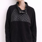 Abercrombie & Fitch Moto Fleece Pullover Black Medium Photo 0