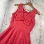 Kate Spade  Coral Bow Back Fit And Flare Mini Dress Womens Size 4 EUC Photo 1