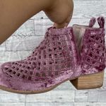 Jeffrey Campbell  Taggart Booties in lush blush velvet size 8.5 Photo 8