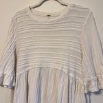 Free People Take A Spin Tunic Size XS White textured boho mini dress beach Photo 3