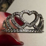 Pandora  Ring Princess Crown Tiara Silver Photo 0