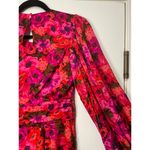 For Love & Lemons  Lauren Long Sleeve Mini Dress Red Pink Florals Size XS NWT Photo 10