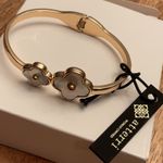 NWT Atterri Mother of Pearl Clover Bracelet Gold Photo 1