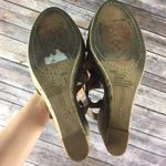 Vince Camuto NUDE PATENT STRAPPY WEDGES STRAW BUCKLE Photo 4