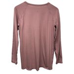 Lululemon  Women Emerald Pima Cotton Shirt Purple Long Sleeve‎ Crewneck Sz 6 Photo 1