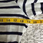 Pilcro  Anthropology Striped Navy and Red 3/4 Sleeve Top Size Medium EUC Photo 3