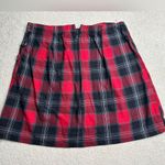 Wild Fable Red and Black Plaid Skirt Photo 1
