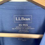L.L.Bean light blue long sleeved athletic top women's size XS workout shirt Photo 2