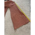 Naked Zebra  Rust Ruffle Neck Bell Sleeve Blouse Rust Orange Clay Photo 7