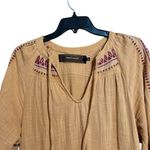 Anthropologie Code x Mode Anthro Midi Dress Small Multicolor Embroidered Boho Tiered Peasant Photo 1