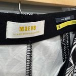 Anthropologie B/W Maeve Patterned Pull-On Bootcut Pants Size M EUC Photo 3