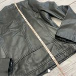 Zadig & Voltaire  Cafe Racer Moto Leather Jacket Black Wolf Size Small Unisex Photo 8