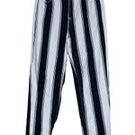 Urban Outfitters BDG  Jeans Womens 26 Black White Striped High Rise 90s Retro Photo 1
