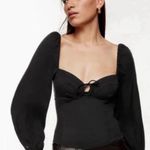 Aritzia  Wilfred black novella blouse size medium Photo 0