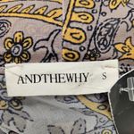 Andthewhy  Front Tie Knot Oversized Print Top Photo 6