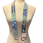 Vineyard Vines Patchwork Colorful Belt Size XS 100% Cotton Whales Turtles Photo 3