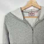 Juicy Couture Light Gray Y2K Full Zip Cotton Athletic Track Jacket L Photo 3