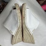 Patricia Green NWOT Shen Espadrille Mules White Linen sz 7 Photo 10