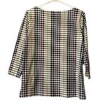 Talbots Colorful Shirt Knit 3/4 Sleeve Size Mp Classic City Modern Career Photo 1