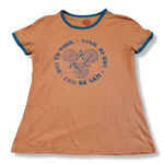 Life is Good  Top Size Medium Graphic Tee T-Shirt Bike To Work Work To Live Live To Bike Women's T-shirt  Photo 0