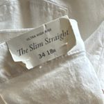 Abercrombie & Fitch NWT  THE SLIM STRAIGHT ULTRA HIGH RISE WHITE JEANS Photo 4