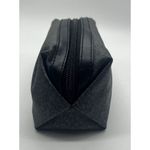 TUMI for Delta Make Up Bag Black Canvas Mini Case Zip Toiletries/Cosmetic Bag Photo 1