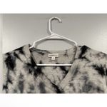 Minnie Rose Tie Dye Vneck Top Long Sleeve Small S Black Photo 1