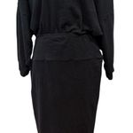 Free People Beach Open Back Midi Dress Size L Black Size L Photo 0