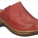 Josef Seibel‎ Catalonia 54 Leather Mule Clog Size 36 US 5.5 Red Photo 0