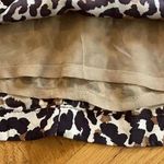 Steven Alan silk sleeveless dress Cheetah print Cream tan brown Size 0 Photo 6