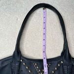 Big Buddha : Gold Riveted Black Fringed Oversized Tote Photo 11