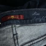 7 For All Mankind Slim Straight Size 30 Mid Rise Classic Closet Staple Jeans. Photo 4