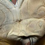 Acme Inlay Flowers Western Cowboy Boots USA Made Brown 7C Rockabilly VTG Size 7 Photo 6