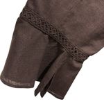 Oscar de la Renta Linen Brown 3 Quarter Bell Sleeve Hook Front Top Jacket Size 8 Photo 4