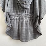 Juicy Couture Vintage Y2K Grey Velour Drape Short Wide Sleeve Hooded Poncho Cape Photo 10