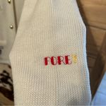 VTG Andreno Argento Womens Large White Embroidered Novelty Golf Cardigan Photo 5