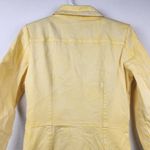 Retrofête Retrofete Willa Dress in Lemonade Yellow Large Mini 3/4 Sleeves Button NWT Denim Photo 5