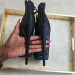 Pazzle 🖤Size 10 Black Platform Zip back heels Photo 2