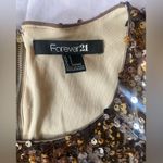 Forever 21 y2k brown and gold sequin mini dress Photo 4